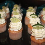 Lime cupcakes were served.