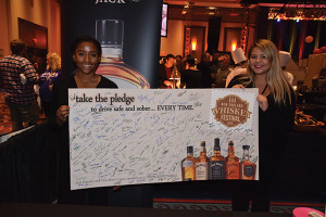 Brown-Forman and Twin River Casino also presented “Take the Pledge” to drive safe and sober, gathering signatures from all participants.