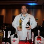 David Tretola of Boston Promotions showcasing Martini & Rossi and St. Germain.