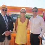 Paul Burne, Key Account Manager, Slocum & Sons; Patricia Cheyne, Veuve Clicquot Tour Manager; Daniel Maeso, Regional Manager of Veuve Clicquot.