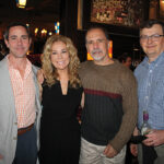 Brian Kociszewski, Regional Manager, Worldwide Wines; Kathie Lee Gifford; Tom Taylor, Sales Representative, Worldwide Wines; and Brian Mitchell, Beverage Director, Max Restaurant Group.