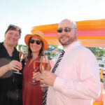 Gina Funaro, Katie Schoen and Brendan M. Welsh, Sales Representatives, Slocum & Sons with Veuve Clicquot Rosé