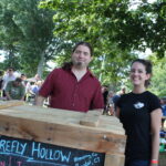 Rich Loomis, partner, Firefly Brewing Co with Jessica Ruebin, representative, Firefly Brewing Co.