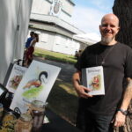 Mark Brewer, author and illustrator of Brewology, an illustrated dictionary for beer lovers. He was signing books during the event.