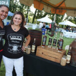 Eryka Wright, Production Manager with Debbie Coggshall, Tasting Room Manager of Onyx Moonshine helped to organize the event.