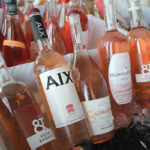 Hecht & Bannier Cotes de Provence, Maison Saint Aix Provence and Gerard Bertrand wines on display.