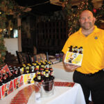 Jeff Morin, Sales Manager, Cottrell Brewing Company with Safe Harbor Lager and IPA.