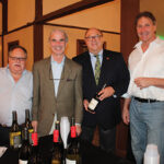 Larry Miner, Guest; Joe Howard, Owner, Apricots Restaurant; Lou Grimaldi, Sales Representative, Hartley & Parker; Mark Mirligni, Guest, featuring wines from Hartley & Parker Ltd.