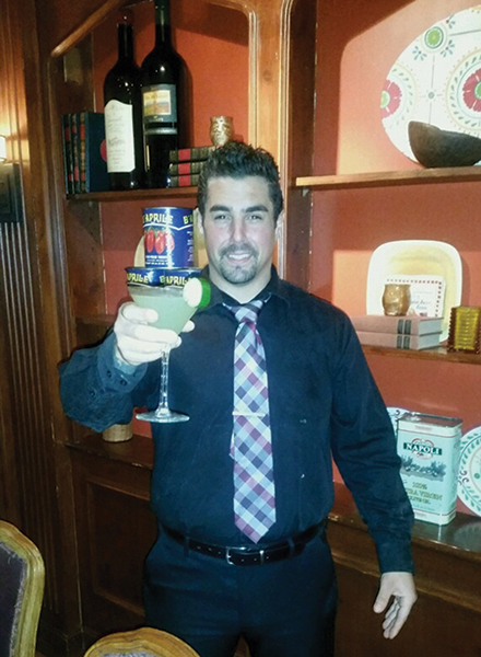 Jason Perryville, Bartender, Carbone's Ristorante.