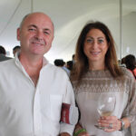 Dave Morton with Rachel Halperin of Luxe in Westport.