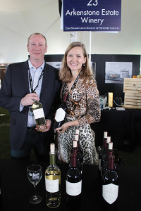 Jake Krausz, C.S., with Adrienne Stillman of Arkenstone Vineyards in Napa Valley.