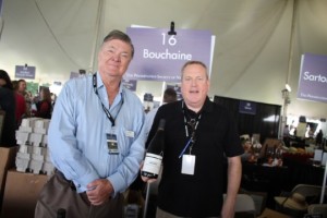 Gerret Copeland, Chairman, with Greg Gauthier of Bouchaine Vineyards.