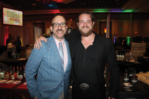 Frank Martucci, General Manager of Beverage Operations, Twin River Casino and Russell Davis of Spike TV’s “Bar Rescue,” who served as the event emcee for the third annual New England Tequila & Rum Festival.