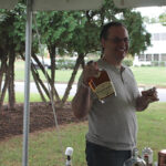 Anthony DeSerio, USBG CT, mixing cocktails for guests with Whistlepig Rye Whiskey as the main ingredient.