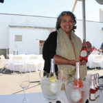 Marissa Ocasio, Market Manager, Le Grand Courtage France with Rosé Brut.