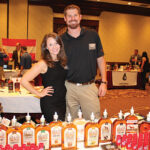 Both of Bird Dog Whiskey: Jen Poissant, Brand Ambassador with Sean Nelson, Western Spirits State Manager.