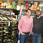 Jason Gold, Owner, Gold’s Wine and Spirits with employee Chris Reinmuth.