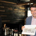 Augusto Gabriel, Territory Manager, MundoVino speaking about the different soil types in Catena Zapata Family Vineyards.