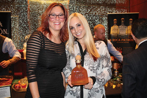 Kelly Scofield, Business Manager, CDI with Amanda Pekar, Patron Portfolio Manager, CDI. Patron Spirits were used in the Mixologist of the Year competition held onsite.