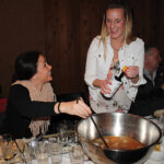 Stephanie Guido with Lauren O’Reilly of Brescome Barton preparing their Hendrick’s Gin Punch.