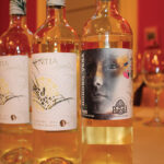 A selection of white wines sampled, the Kentia 2013 and Honoro Vera Blanco 2014.