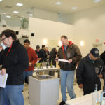 The tasting was held at Brescome Barton and Worldwide Wines in North Haven.