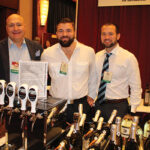 Stefano Cozza of Anno Domini Vineyards and Tom Bac Co with Alex Sirico and Matt Sirico of CW Distributors of New York.