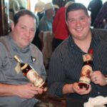 Kevin Watson, Director of Culinary, Plan B and Erik William, City Manager, Plan B, with Pappy Van Winkle.