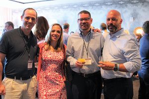 Andrew Hastings, Moon Distributors, Inc. with Eder Bros., Inc. attendees Jennifer Caulfield, Michael McGrath and Ed Weissauer. Caulfield said of the event, “The conference was a great event to learn and network with professionals in our industry, and bring fresh and new ideas to Connecticut.”