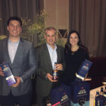 Ryan Sullivan, Prestige Wine & Spirits Group; Keith Miranda, President, Johnson Brothers of RI; and Kelly Tomek of Glen Moray.