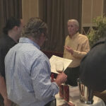 David Baker of Connecticut’s Litchfield Distillers discussing the brand launch in Rhode Island. The product line, called Batchers' series, includes five spirits: Bourbon Whiskey, Double Barreled Bourbon Whiskey, Bourbon Whiskey Port Cask Finish, Vodka and Gin.