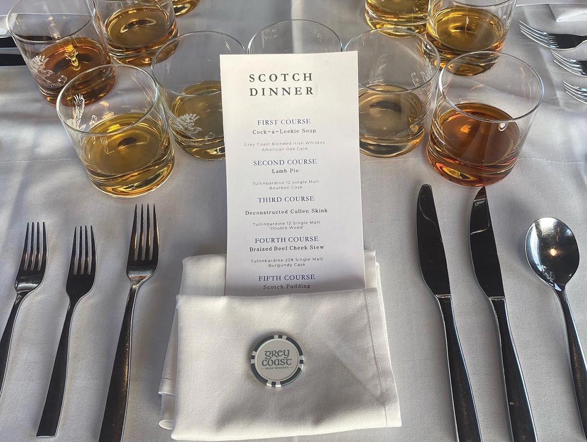 Aquidneck Club Pairing Dinner Showcases Scotch and Cigars