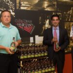 Steve Drew, Business Manager, CDI; Marco Pelliccio, State Manager, Beam Suntory; Steve Baye, Vice President of Business Management and Marketing, CDI with Jim Beam Apple.