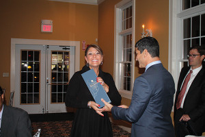 Award recipient Michele Kobryn and Sepe.