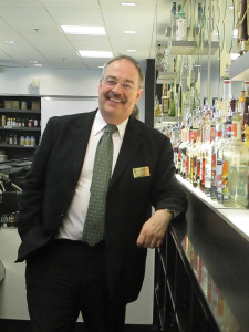 Korry in the mixology lab.