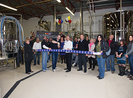 OVERSHORES BREWING COMPANY HOSTS RIBBON CUTTING CEREMONY