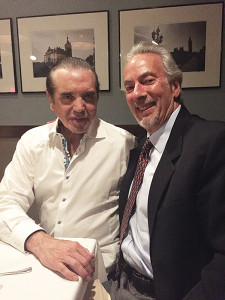 BiVi Sicilian Vodka's spokesperson, Chazz Palminteri, with Hartley and Parker, Limited Inc.’s President, Jerry Rosenberg.