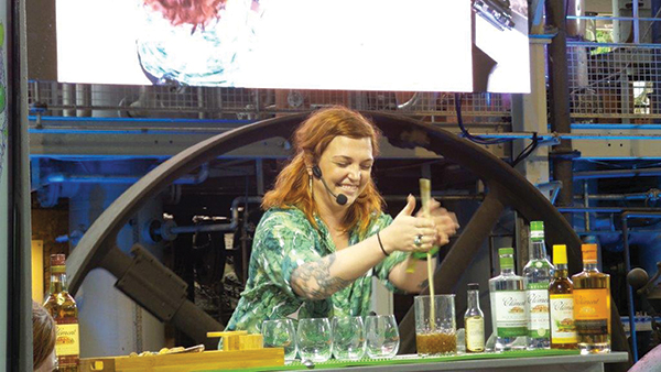 Competitor Kayleigh Speck of The Grange representing Rhode Island at the international competition in the first round of the event.
