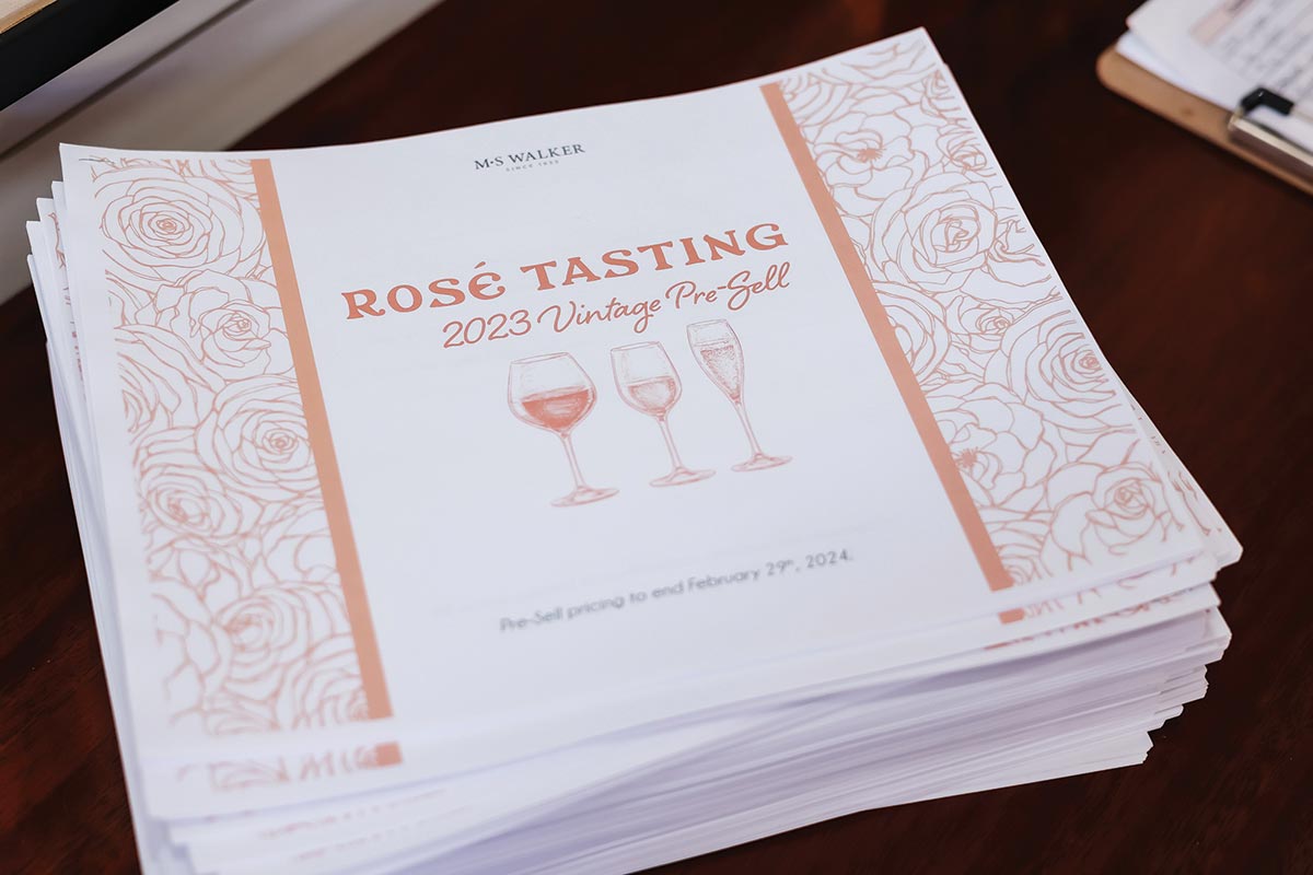 MS Walker Hosts Annual Spring Rosé Tasting