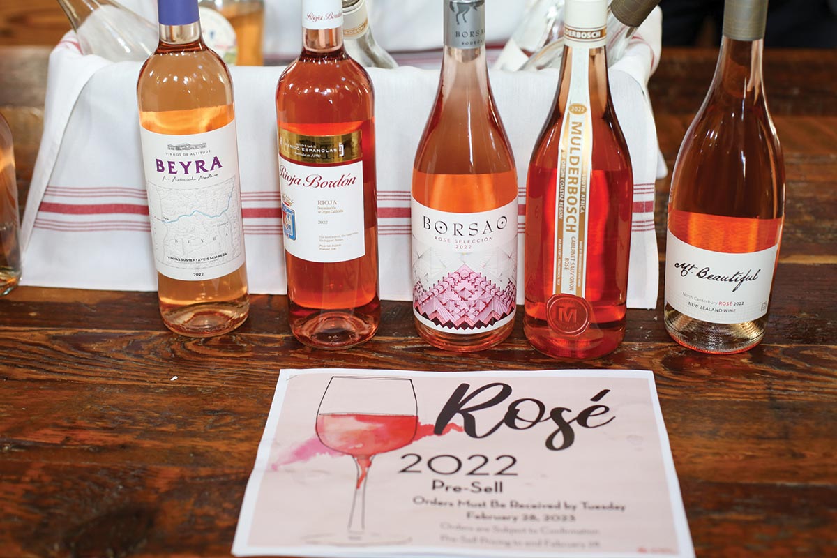 MS Walker Hosts Winter Rosé Tasting