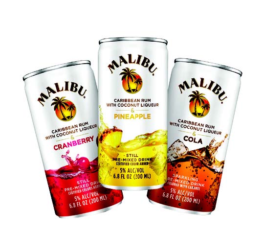 MALIBU EXPANDS SINGLE-SERVE COCKTAILS