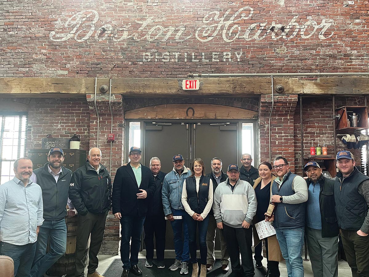 Boston Harbor Distillery Hosts Mancini Beverage Team