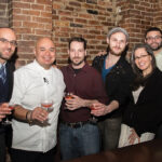 Matteo Meletti, Proprietor/Owner, Meletti 1870; Alberto E Lopez Lara, Executive Chef, The Dorrance; Vito Lantz, Beverage Program Manager, The Dorrance; Greg Mayer, Bartender, The Dorrance; Sophie Daniels, New England Regional Manager, Opici Wines; Gabriel Rodriguez, Origin Beverage; Tyler Schweppe, Bartender, The Dorrance.