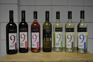 9 Muses Cabernet Sauvignon, Cabernet-Merlot-Agiorgitiko, Rose, Chrisolithos, Assyrtiko-Sauvignon Blanc-Trebbiano, Assyrtiko, and Savatiano wines.