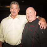 Fred Smerlas, Owner Fred & Steve’s Steak House and Bobby “G” Gleason, National Master Mixologist, Beam Suntory, hosting the six-course festival opening night dinner at Fred & Steve's Steakhouse on September 30, 2015.