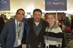 Ali Quero, Regional Account Manager; Carlos Figueroa, President; and Jamie Martin, Sales. All from JC Import Co.