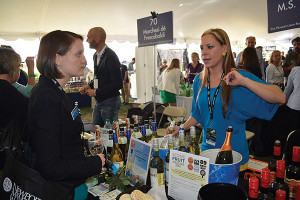 Elizabeth Gard, Johnson & Wales University and Amanda Leondro, Tasting Representative, M.S. Walker.