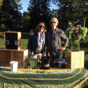 Aventine Hill Sales Director, David Squires poured portfolio selections with help from Arlene Scanlan at Fodor Farms in Norwalk.