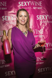 Heather Delphin, founder and president of SEXY Wines US, at Sun WineFest 2014.