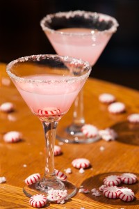 Ocean Vodka White Christmas 2 oz Ocean Vodka 1 oz Godiva White Chocolate Liqueur 1 Drop Peppermint Extract Place all ingredients into a shaker with ice. Shake vigorously. Pour into a martini glass rimmed with crushed candy cane. 